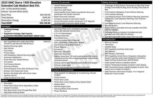 gmc sierra 1500 2023 1GTRUJEK5PZ236855 image gmc sierra 1500 2023 1GTRUJEK5PZ236855 image